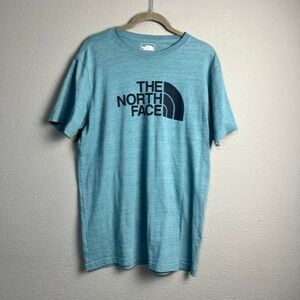 The North Face Mens Slim Fit Short Sleeve Crew Neck T Shirt Blue Med Athleisure